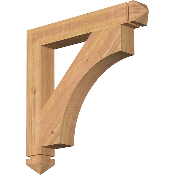 Ekena Millwork Westlake Arts & Crafts Smooth Bracket, Western Red Cedar, 3 1/2"W x 26"D x 26"H BKT04X26X26WTL03SWR - main